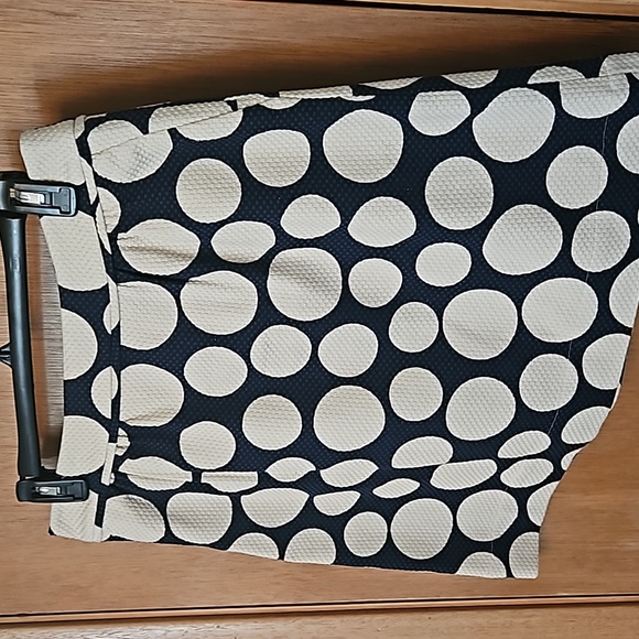 Boden Navy & Ecru Polka Dot Skirt sz 8 - Picture 2 of 5